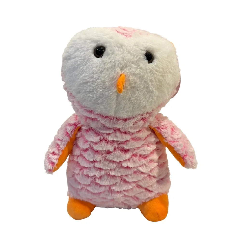 A&A‎ Global Industries Pink White Owl Plush Stuffed Animal Toy 4GJUMMIX19